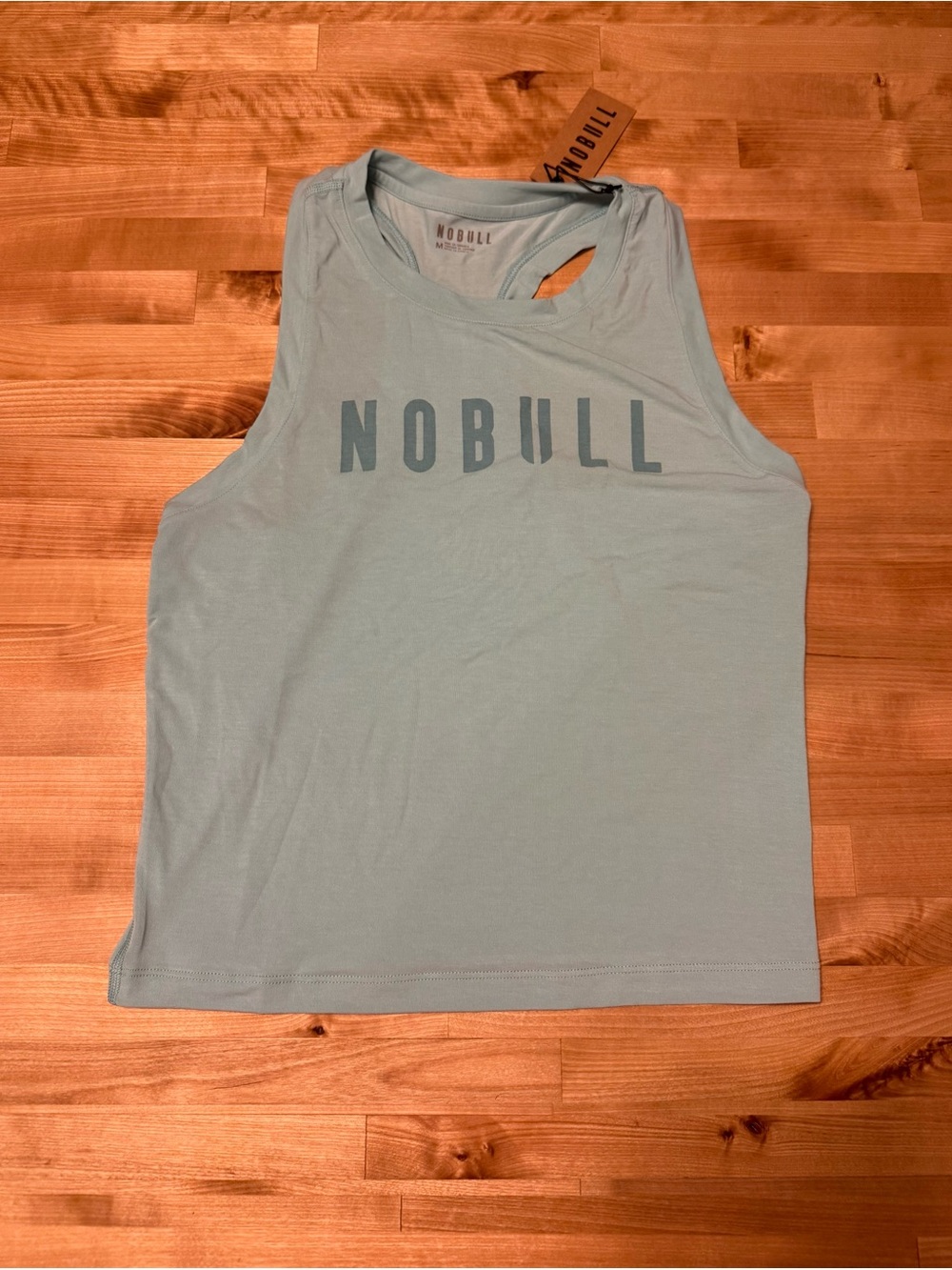 NOBULL Women's Sage Blue Logo Tank